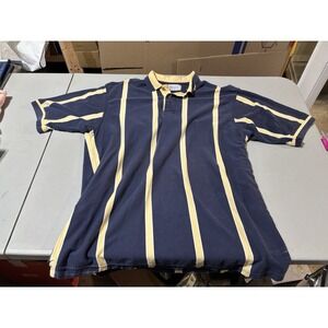 Vtg Rogue Striped Polo XL 90s Grandpa